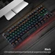Механическая клавиатура 87 key черная с RGB-подсветкой Bajeal K100 80% Red switch игровая без цифрового блока - изображение 4