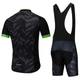 Велоформа з лого Cannondale Літо — джерсі з коротким рукавом і велотруси з лямками, Памперс GEL 19D, Чорна - изображение 2