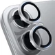 Защитное стекло на камеру CD Pattern для iPhone 17 с рамкой для поклейки silver - изображение 1