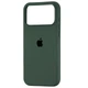 Чехол Fiji Silicone Case для Apple iPhone 17 Pro бампер накладка Soft Touch с микрофиброй Dark Olive - изображение 1