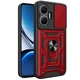 Чехол Fiji Camera Defence для Poco F7 бампер с защитой камеры и подставкой Red - изображение 1