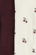 Колготки трикотаж; трикотаж хлопковые в рубчик для девочки H&M 0665542-4 092 см (18-24 months) Бордовый - изображение 2