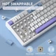 Ігрова механічна клавіатура ATTACK SHARK X85 White-purple - зображення 4
