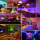 Светодиодная LED лента RGB 3528 5 метров с блоком питания и пультом ДУ - изображение 5