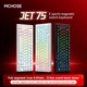 Ігрова Клавіатура MCHOSE JET 75 HE White-Contour Магнітні Світчі. Дротова 8000Hz/s. RGB Підсвічування, 84 keys, Switch 0.01mm. Rapid Trigger. Kailh God Switch - зображення 2