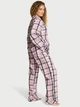 Фланелева піжама (сорочка + штани) Victoria's Secret Flannel Long Pajama Set ХХL Regular Рожевий (27178684D) - изображение 2