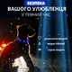 Светодиодный, водостойкий LED ошейник для собак с зарядкой USB, 50 см, размер М (синий) - изображение 2