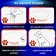 Светодиодный, водостойкий LED ошейник для собак с зарядкой USB, 50 см, размер М (синий) - изображение 5