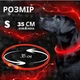 Светодиодный, водостойкий LED ошейник для собак с зарядкой USB, 35 см, размер S (красный) - изображение 6