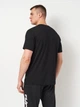 Футболка хлопковая длинная мужская Fila FAM1126-80010 S Черная с принтом (4067777248161) - изображение 2