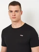 Набор футболок хлопковых длинных мужских Fila FAM0083-83227 M 2 шт Черный/Светло-серый (4067777212780) - изображение 6