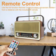 Аккумуляторное радио с зарядкой от USB с Bluetooth колонкой и пультом Kemai Retro аккумуляторный радиоприемник (USB/TF/AUX) Золотой - изображение 5
