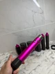 Професійний стайлер для волосся Airwrap Fuchsia/Nickel – 6 насадок, 1300 Вт, для завивки, сушіння та вирівнювання - зображення 3