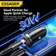 Автомобильное зарядное устройство Essager 30W USB + Type-C QC 4.0 PD 3.0 (ECCPQ-SR01-P) - изображение 6