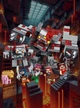 Конструктор Minecraft Битва за редстоун детский набор из блоков 542 детали с фигурками големов героев и розовой свинкой игра майнкрафт с инструментами для детей творческий набор для развития воображения подарок детям OnePro 70169 - изображение 5