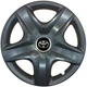 Автомобильные колпаки на колеса TOYOTA R16 №418 SJS черные комплект 4шт TR0306531 - изображение 1