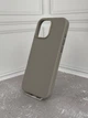 Чехол противоударный кожаный OEM Leather Case with MagSafe для iPhone 16 Pro Max Light Gray - изображение 2