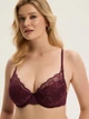 Бюстгальтер з кісточками мереживний Esotiq Cloe 43532-93X 75C Бордовий (5903972718711) - зображення 1