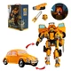 Большой трансформер Bumblebee желтый с оружием и звуковыми аффектами бамблби 34 см - изображение 1