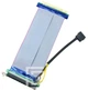 Райзер Ewell Riser Card PCI-E 16X, Molex, с защелкой, шлейф 30 см (EW068) - изображение 1