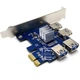 Хаб для райзерів Ewell PCI-E 1x to 4 Port Hub USB 3.0 Riser Card (EW075) - зображення 2
