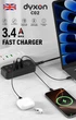 Сетевой фильтр-удлинитель DYXON C02 4xUSB-C + 2xUSB-A FAST CHARGER 2M Black - изображение 2