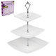 Фруктовниця фарфор 3-х ярусна Stenson MC2656 White - зображення 2
