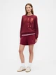 Спортивные шорты на флисе женские GAP 912114795 S Бордовые (1159846967) - изображение 3