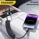 Кабель пружинный телескопический Essager PD29W 3A Type-C to Lightning для iPhone Apple Fast Charging Data Cable Apple ( длина 120 cм ) - изображение 4