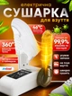 Сушилка для обуви с сенсорным дисплеем Andowl Q-HG515X1 электросушилка 360° противогрибковая электрическая сушка до 46 °C регулятор таймера и температуры сушки кроссовок ботинок обувная електросушка 100w антигрибковая вертикальная белая - изображение 1