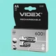 Акумулятор VIDEX АА 600 мАч (NiMH), ціна за 1 шт - зображення 2
