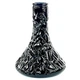 Колба для кальяну Kohana 24см Aurora Black 1,5л скло, тип з'єднання клік-система/різьба - зображення 1