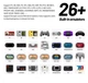 Портативная игровая консоль TSP PRO Portable (PSP, Palystation 1, Dendy, Sega, JAVA,) 128 gb White CrossMix OS та Android TV - изображение 3