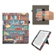 Обложка чехол с подставкой и ремешком для руки kwmobile Bookstyle Stand Handstrap для PocketBook 1042 InkPad Eo Library Motto - изображение 2
