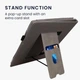 Обложка чехол с подставкой и ремешком для руки kwmobile Bookstyle Stand Handstrap Nubuk для PocketBook 1042 InkPad Eo Navigation Compass - изображение 7