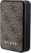 Powerbank Guess 4G Leather Metal Logo 10000mAh 18W USB-C Brown (3666339171407) - obraz 1