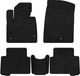 Ворсовые коврики EVAtech Premium в салон авто для Hyundai Santa FE (DM) 7 seats (3 clips) 2012-2017 3 поколение SUV Korea черный кант - изображение 1