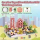 Магнитный конструктор Майнкрафт Строительная площадка строительства города Minecraft 128 кубиков - изображение 3