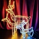 Декоративная светодиодная фигура “Новогодний олень”, LED лента 4 м, 220 В, Белый - изображение 7