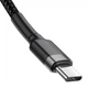 Кабель USB Baseus Cafule Type-C 3A 2m, Black+Gray (CATKLF-HG1) - зображення 8