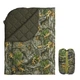 Одеяло туристическое с чехлом Autumn Leaf 150×200 см KT7001013 — с кнопками для использования как пончо - изображение 1