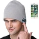 Портативная колонка ШАПКА с bluetooth наушниками SPS Hat BT True. Цвет: серый MV-35 - изображение 3