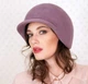 Женская фетровая жокейка Helen Line One size из фетра черный (298-1) - изображение 6