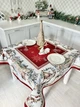 Новогодняя скатерть гобеленовая з мікрофіброю «Happy holіdays» (без люрекса) 137x260 (BENASK-260) - изображение 5