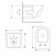 Унітаз підвісний Qtap Jay Ultra Quiet 485х360х320 мм, Matt Black, сидінням Slim Duroplast/ Soft-close/ Quick Relase QT07335177MB - зображення 2