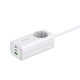 Зарядний Пристрій + Мережевий Фільтр Proove Power Strip PD-02 65W (2 Type-C + 1USB + 1AC) white - зображення 3