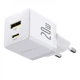 Зарядное Устройство Baseus Palm Fast Charger 20W (Type-C+USB) + кабель Type-C-Type-C 60W (1m) white - изображение 4