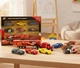Набор машинок из мультфильма Тачки, комплект из 7 машин Cars Молния МакКуин Джексон Шторм Мак Дядя Грузовик 1:50 металлические модельки - изображение 4