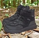 Зимние подростковые ботинки дутики на овчине липучках для мальчика 01430 черные BI&KI 37(стелька 22,9см) - изображение 3