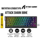 Игровая магнитная клавиатура Attack Shark X68 / Проводное подключение / Magnetic Switch / Black Lines - изображение 2